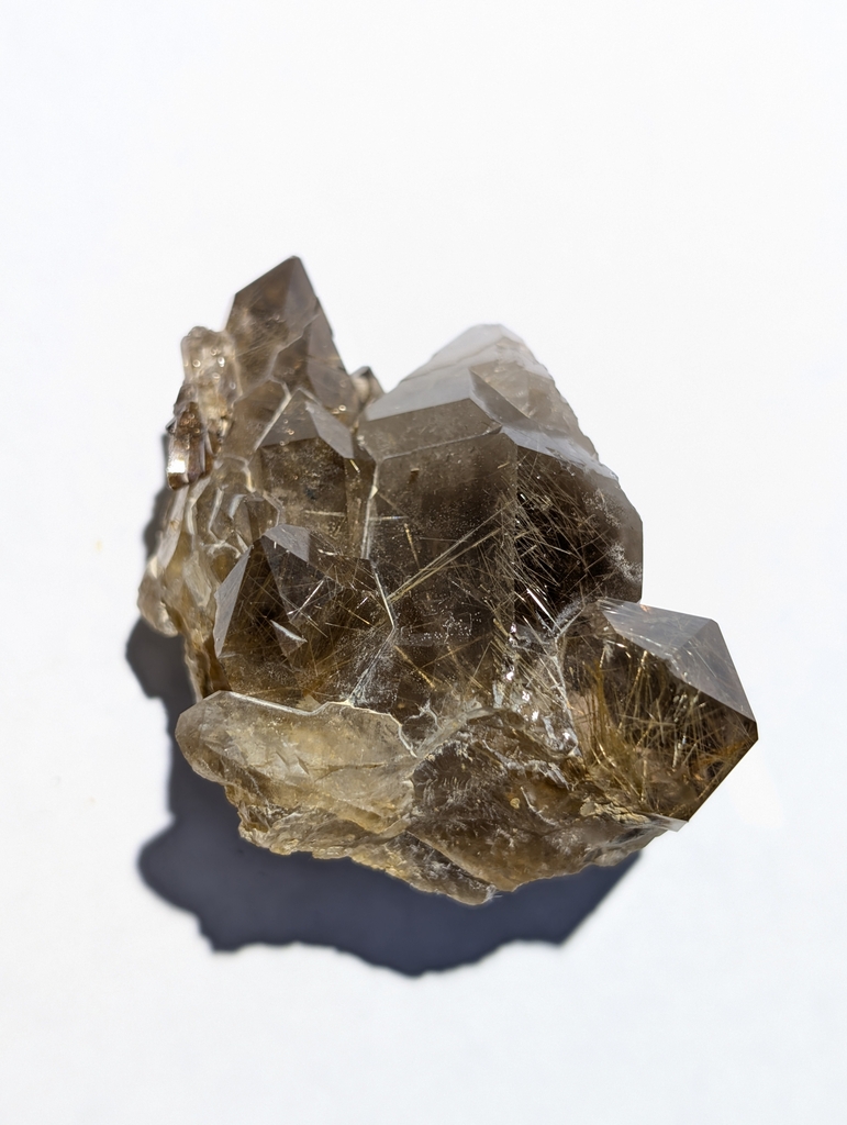 Xenotime on Rutilated Quartz