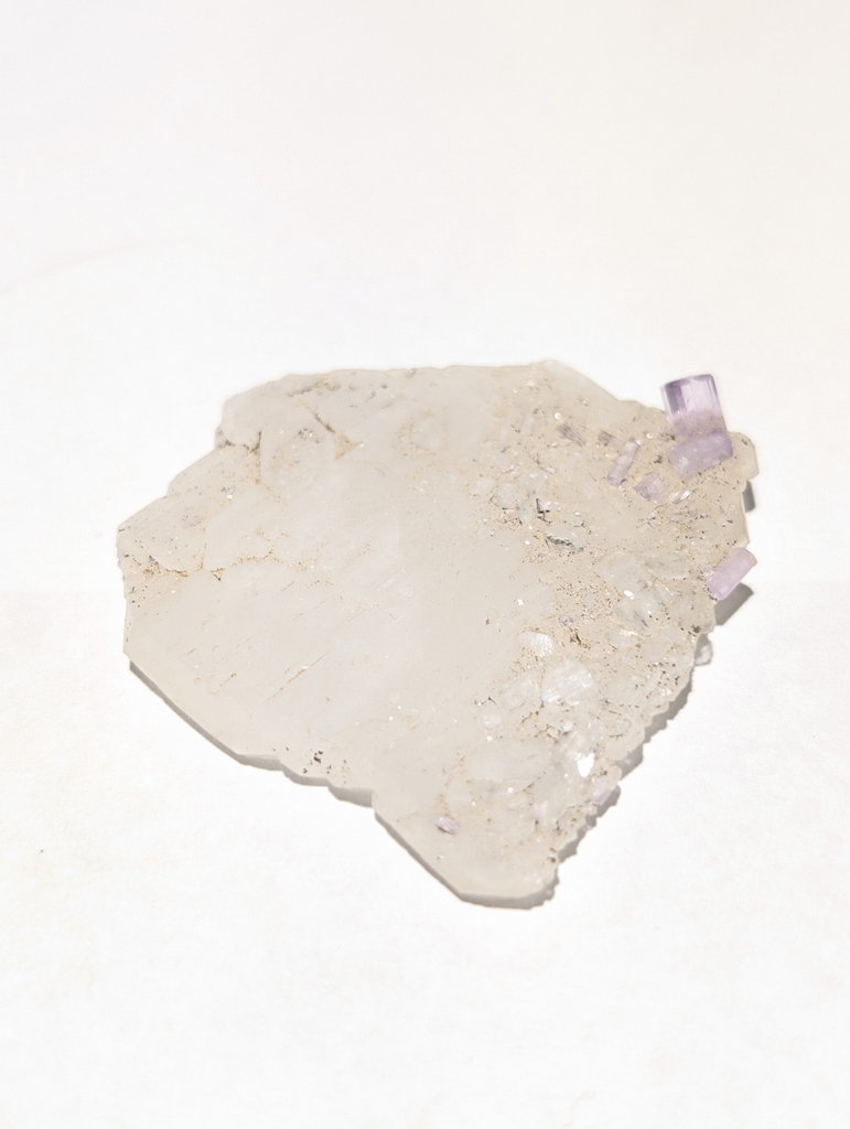 Fluorapatite On Tabular Quartz