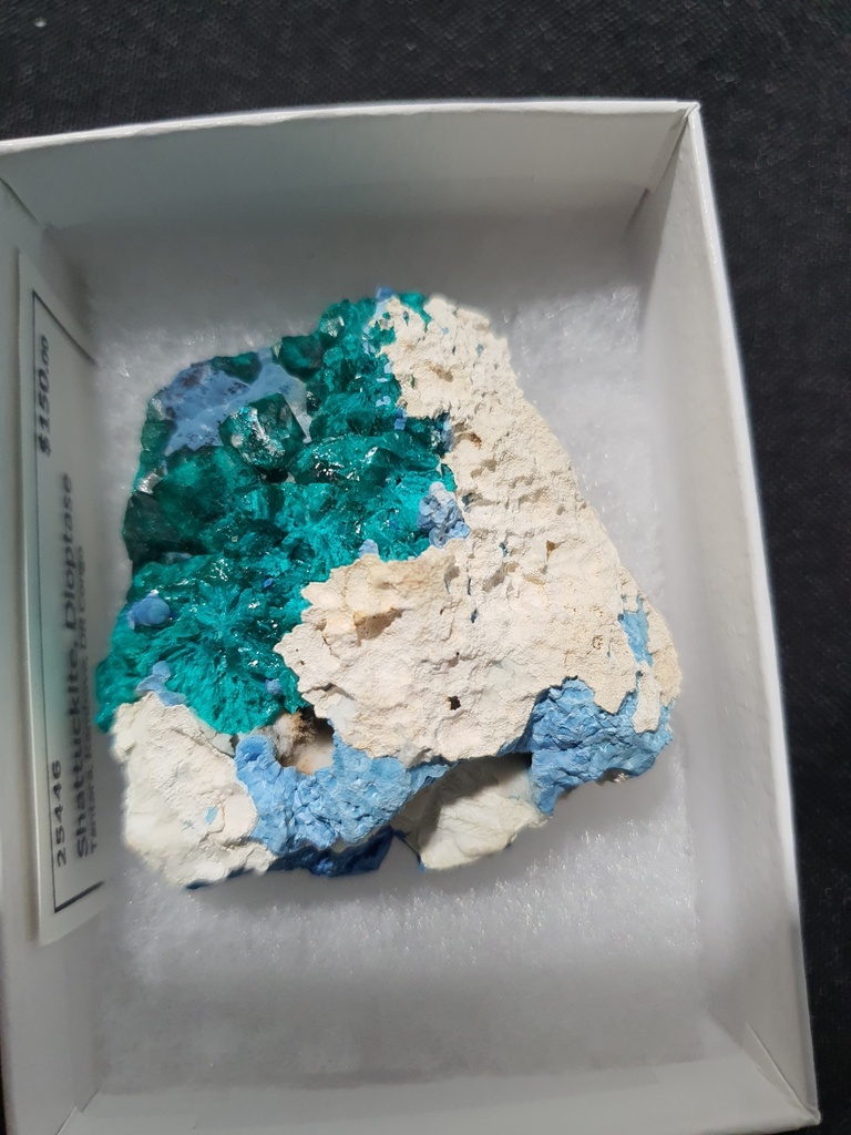 Shattuckite, Dioptase