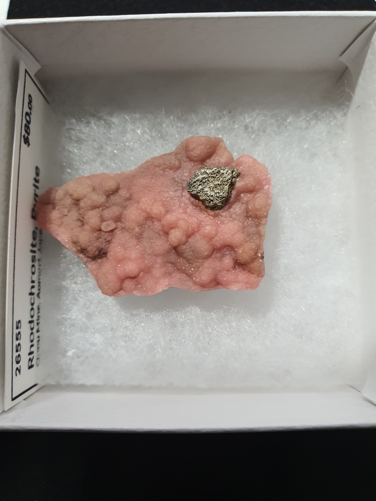 Rhodochrosite, Pyrite