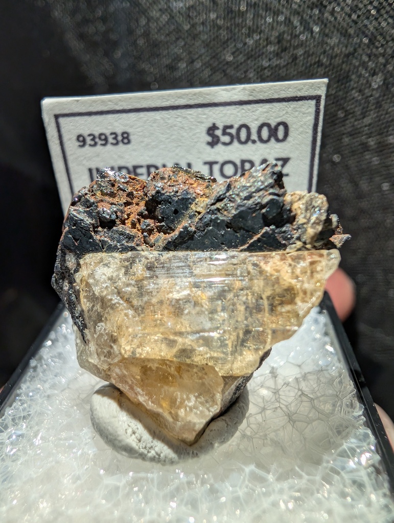 Imperial Topaz on Hematite