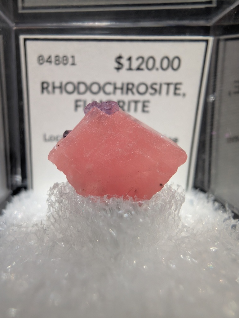 Rhodochrosite, Fluorite