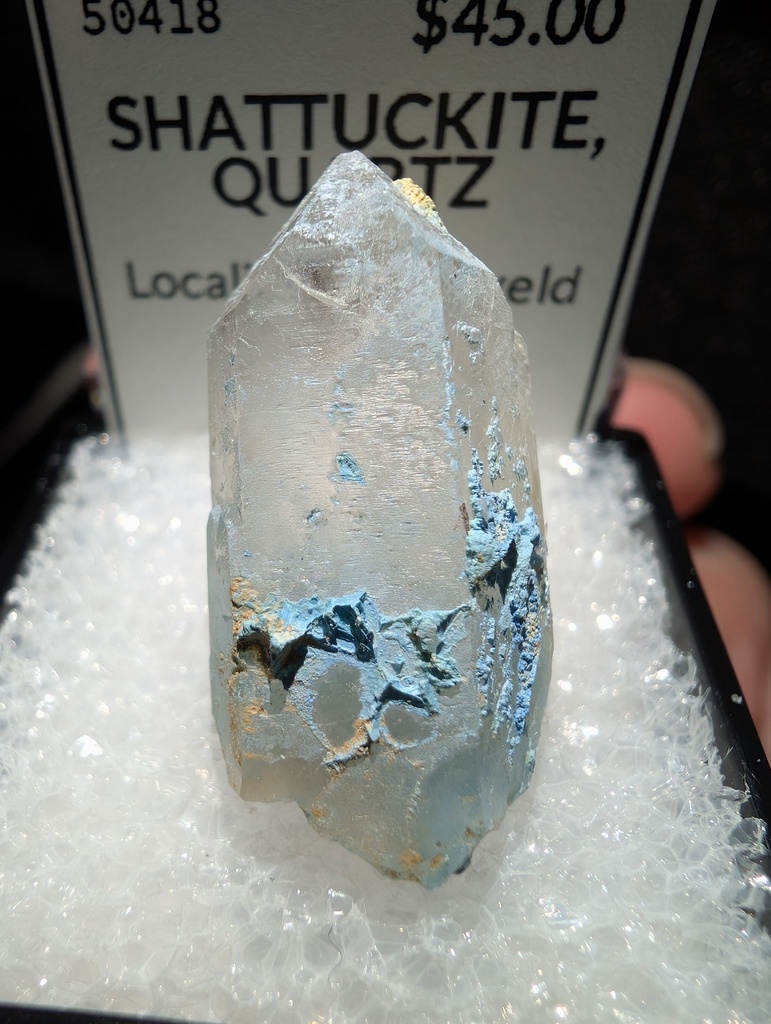 Shattuckite, Quartz