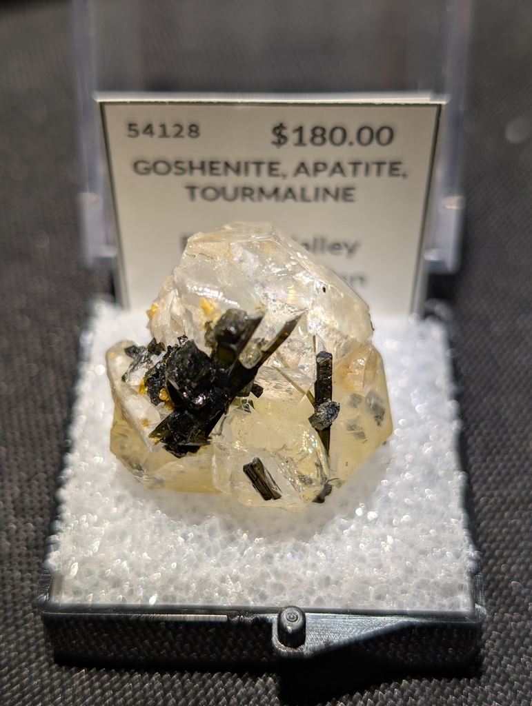 Goshenite, Apatite, Tourmaline