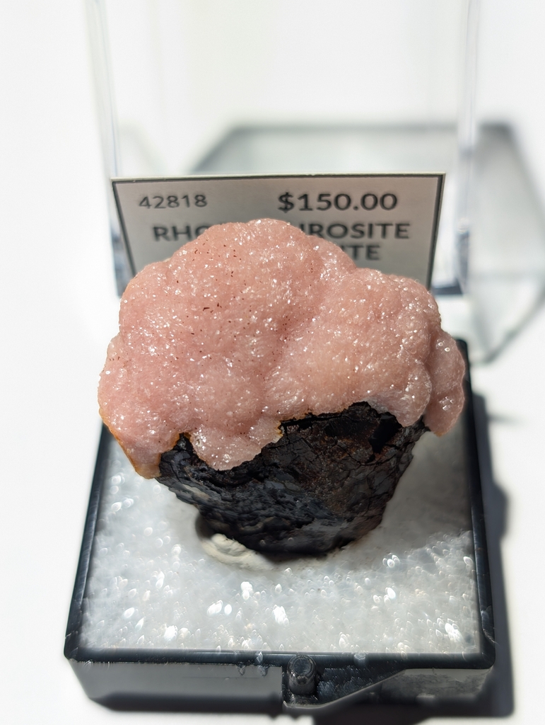 Rhodochrosite On Goethite