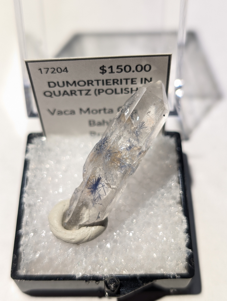 Dumortierite In Quartz (Polished)
