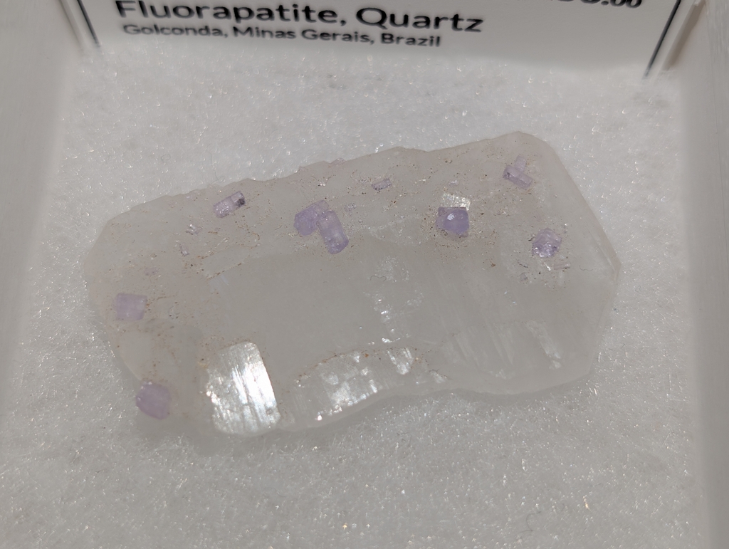 Fluorapatite, Quartz