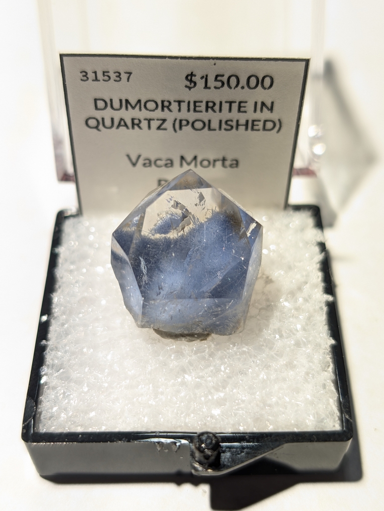 Dumortierite In Quartz (Polished)
