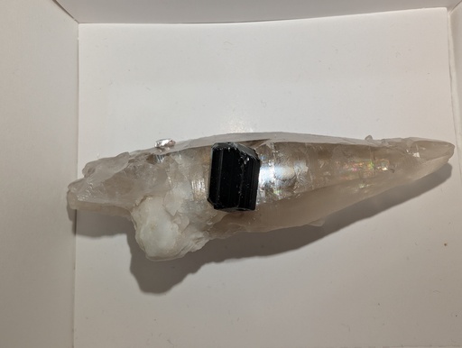Schorl on Quartz