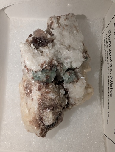 Fluorapatite, Albite
