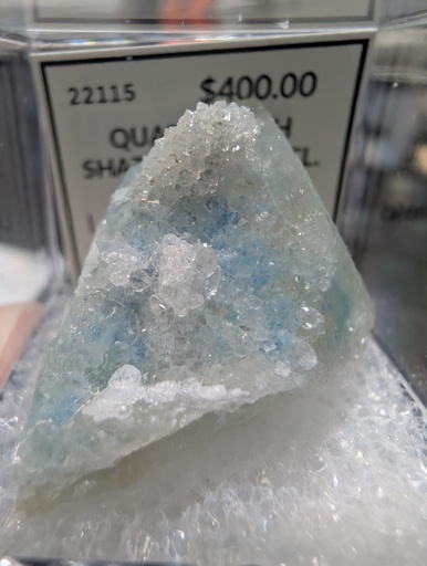 Quartz with Shattuckite Incl.