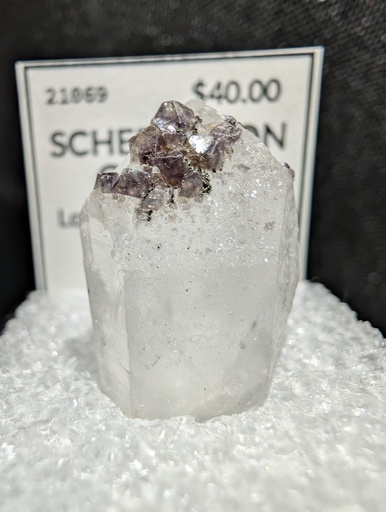 Scheelite on Quartz