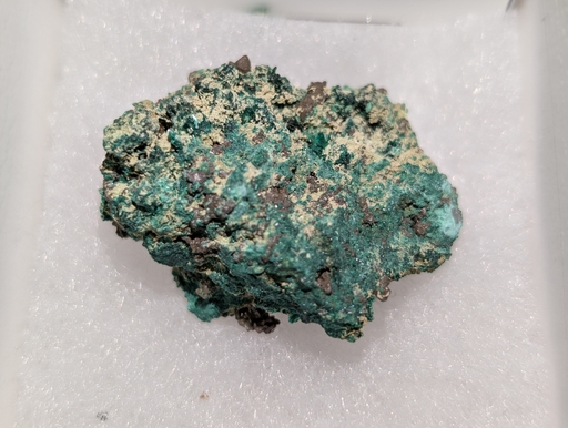 Chlorargyrite, Malachite