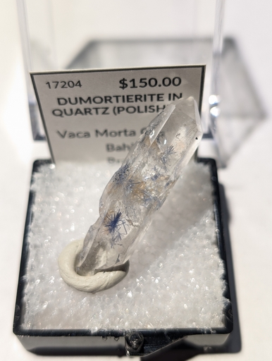 Dumortierite In Quartz (Polished)