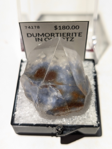 Dumortierite In Quartz