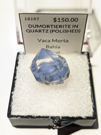 Dumortierite In Quartz (Polished)