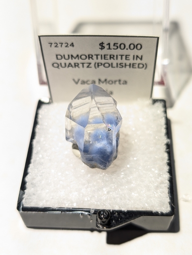Dumortierite In Quartz (Polished)